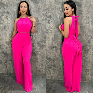 Tammy Pink Jumpsuit