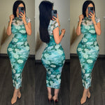 Liz Floral Mesh Dress