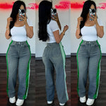 Modern Track Green Jeans